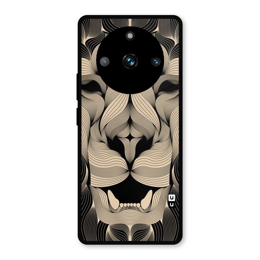 Lion Shape Design Metal Back Case for Realme 11 Pro Plus