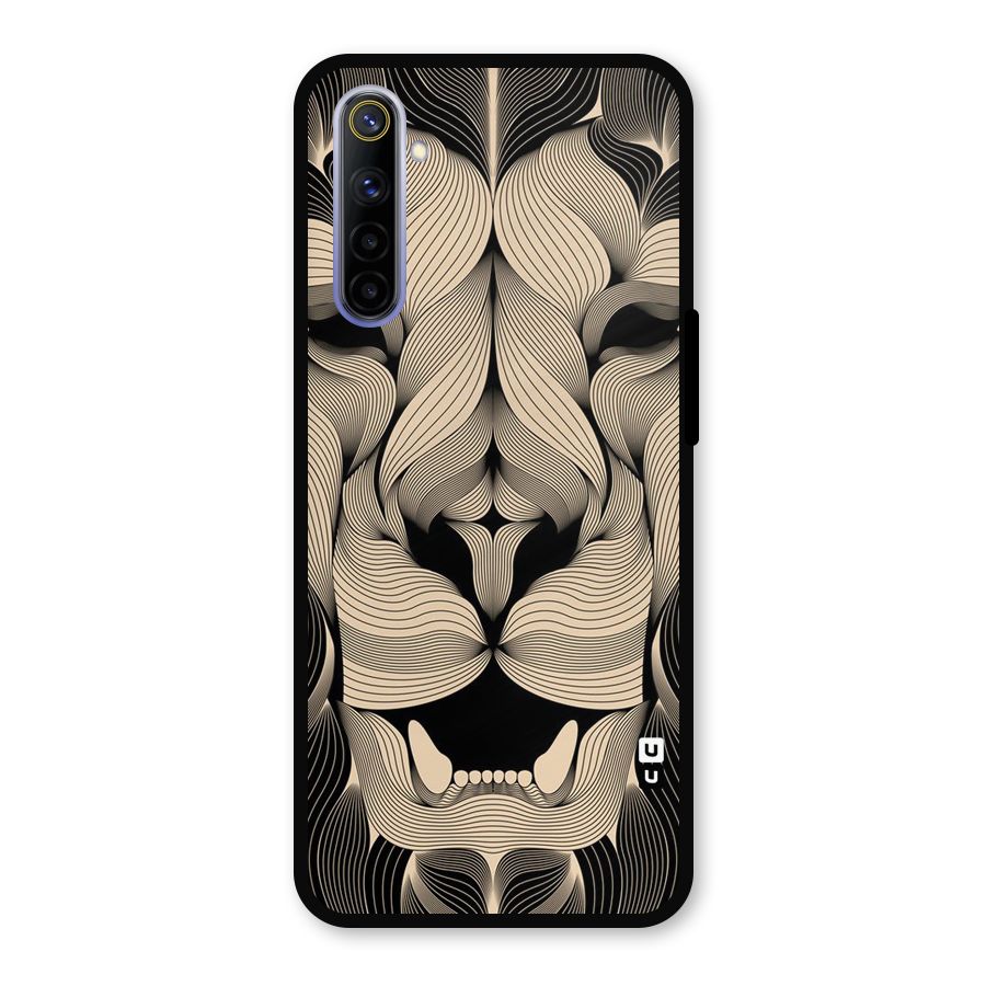 Lion Shape Design Metal Back Case for Realme 6