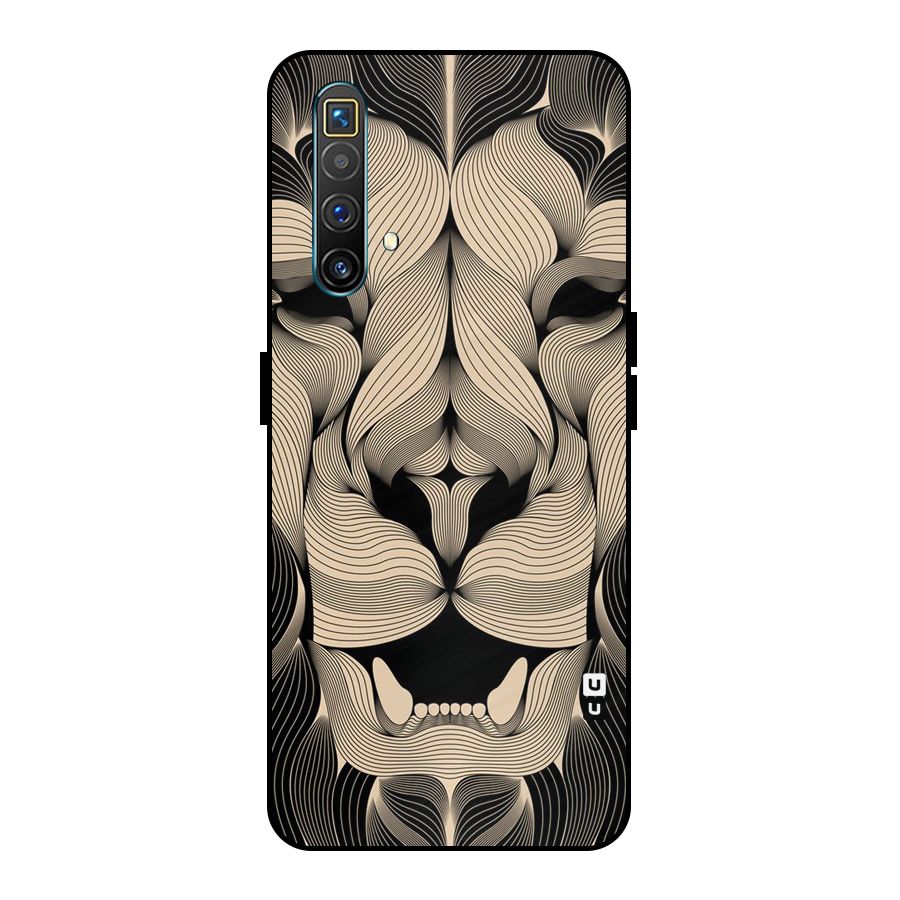 Lion Shape Design Metal Back Case for Realme X3