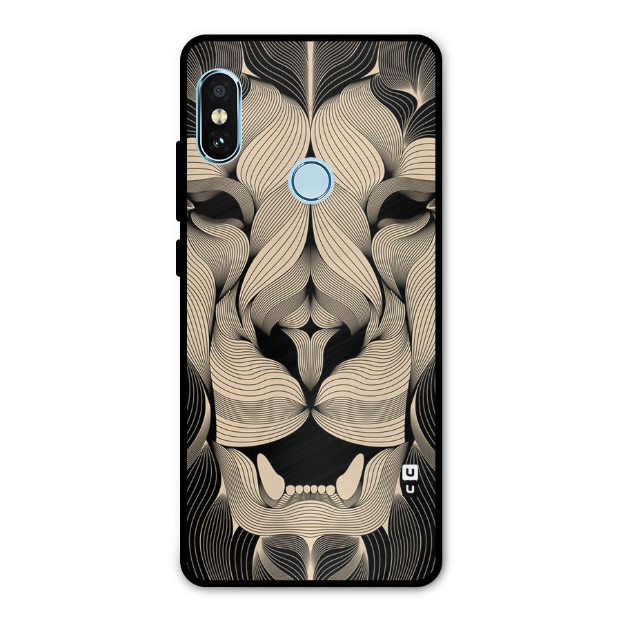 Lion Shape Design Metal Back Case for Redmi Note 5 Pro