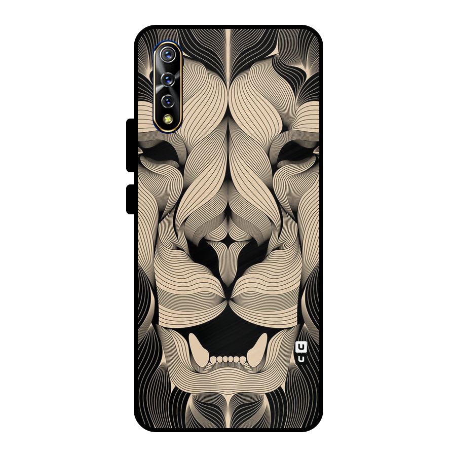 Lion Shape Design Metal Back Case for Vivo S1