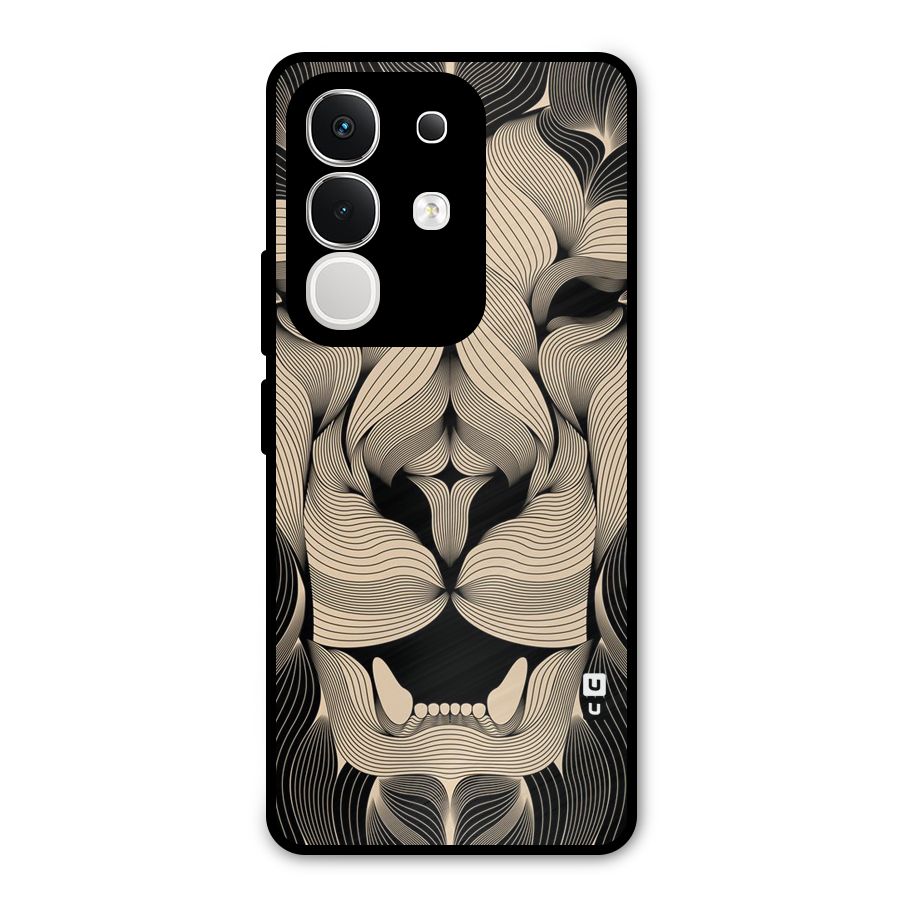 Lion Shape Design Metal Back Case for Vivo T4x
