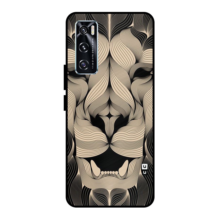 Lion Shape Design Metal Back Case for Vivo V20 SE