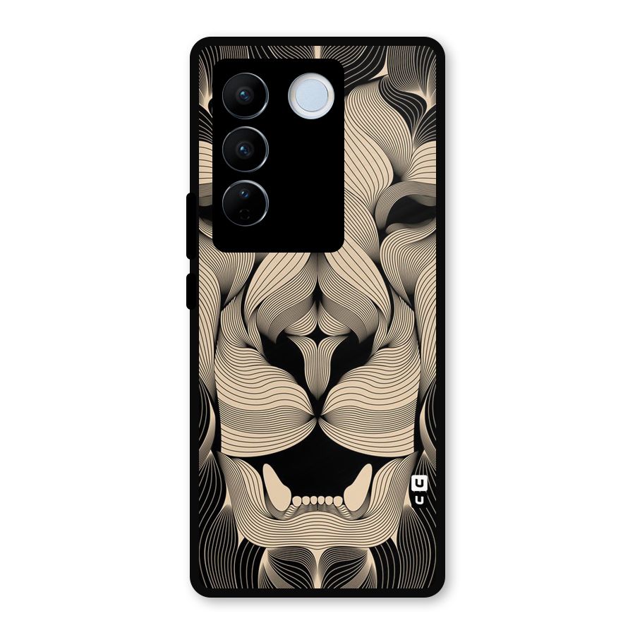 Lion Shape Design Metal Back Case for Vivo V27