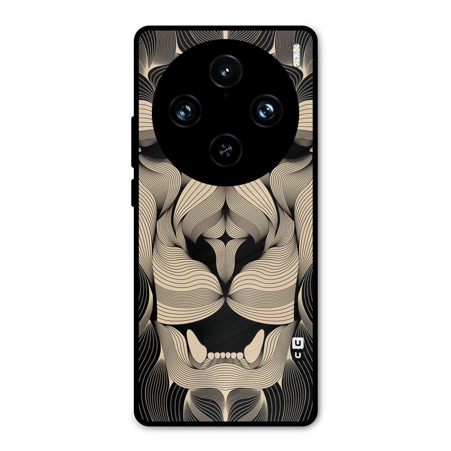 Lion Shape Design Metal Back Case for Vivo X100 Pro
