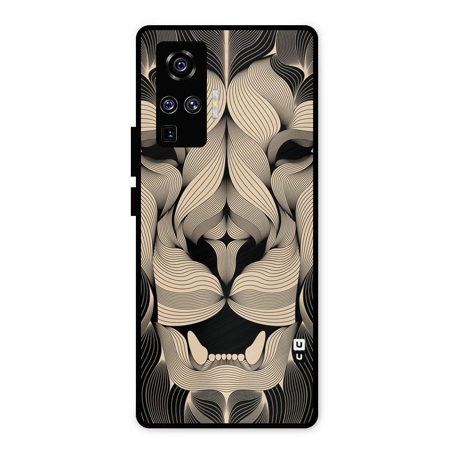 Lion Shape Design Metal Back Case for Vivo X50 Pro