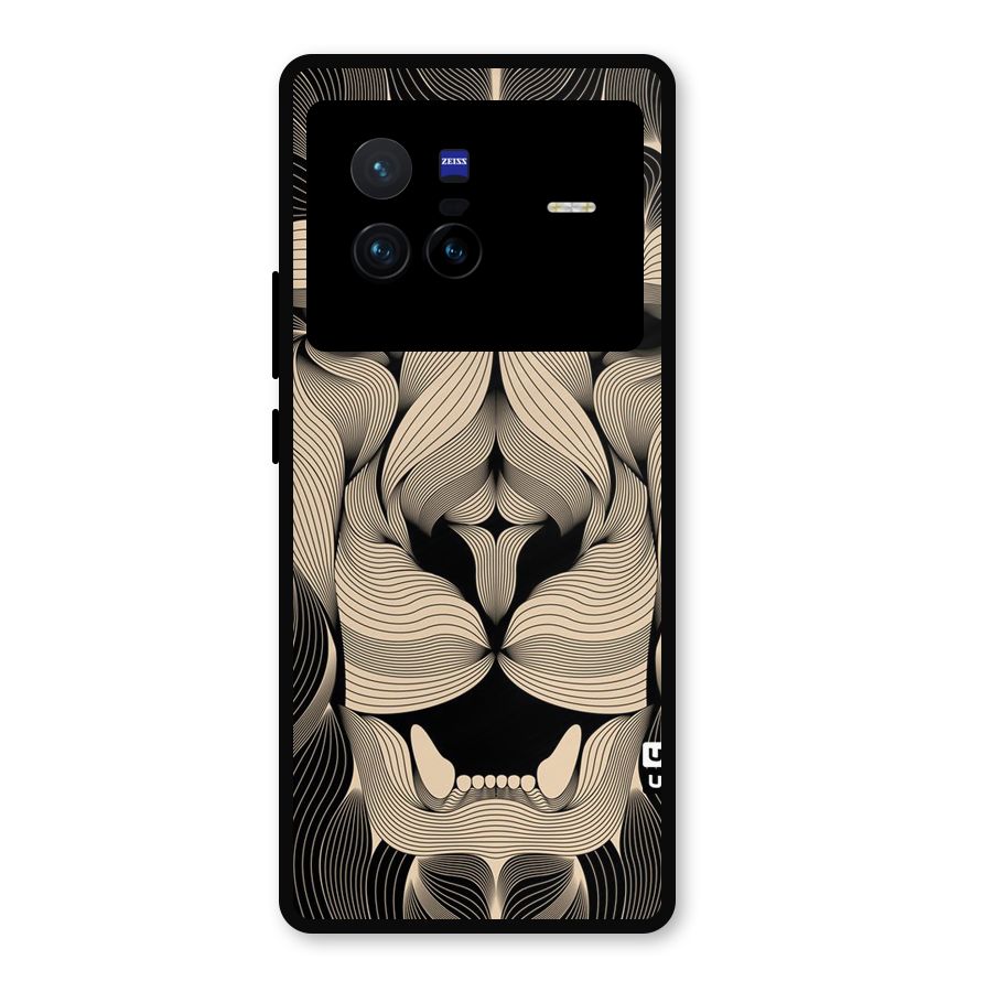 Lion Shape Design Metal Back Case for Vivo X80