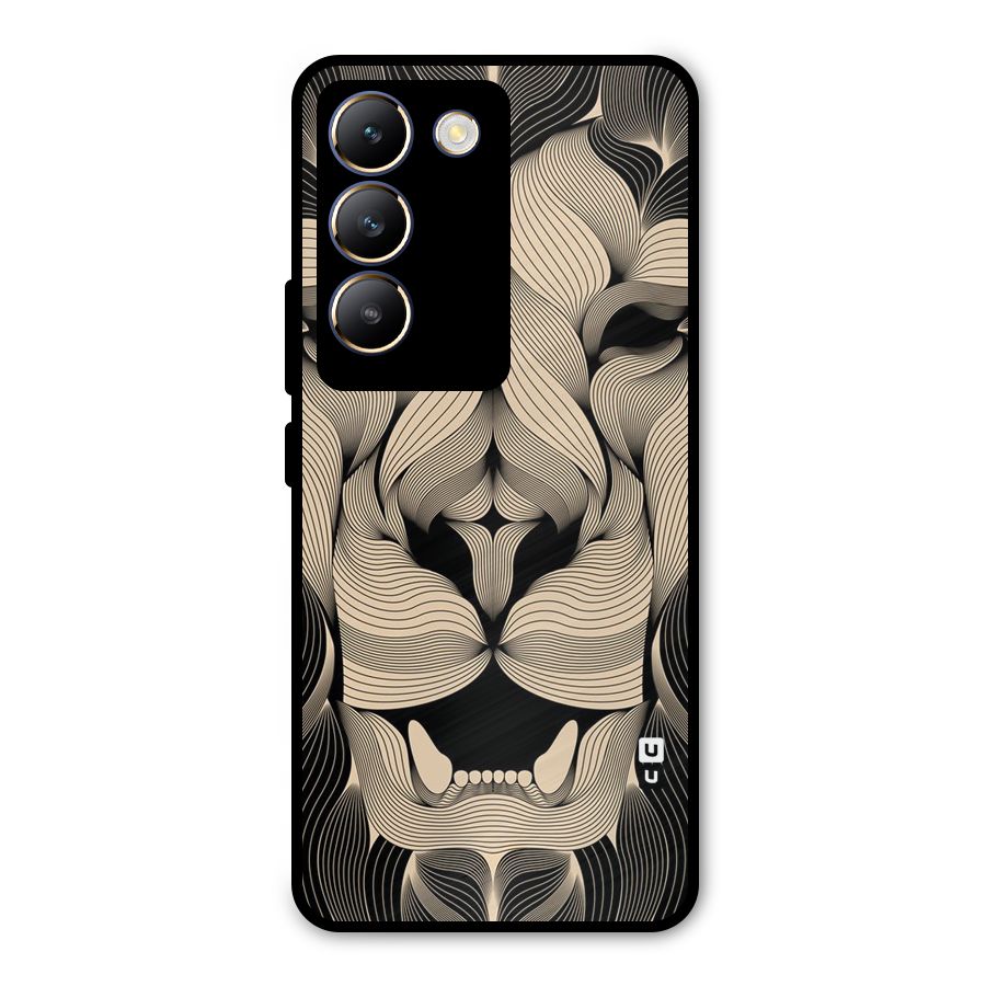 Lion Shape Design Metal Back Case for Vivo Y200e