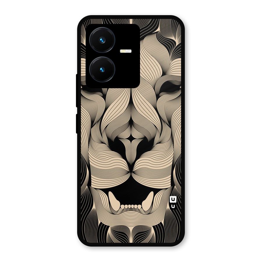 Lion Shape Design Metal Back Case for Vivo Y22