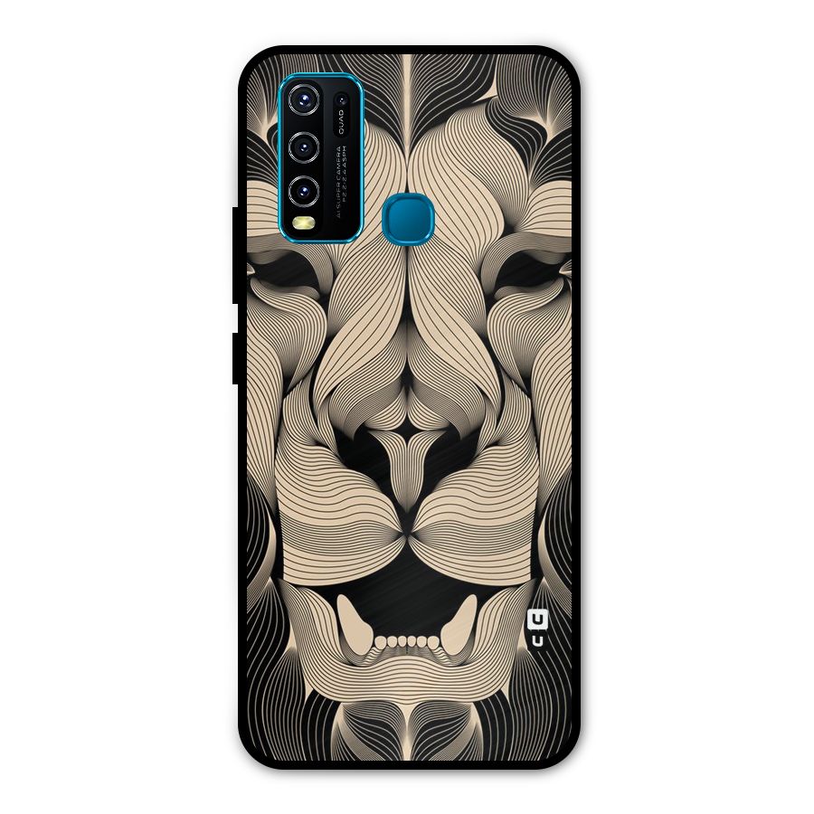 Lion Shape Design Metal Back Case for Vivo Y30