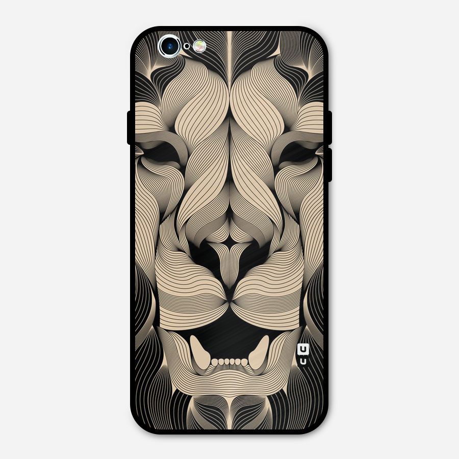 Lion Shape Design Metal Back Case for iPhone 6 6s