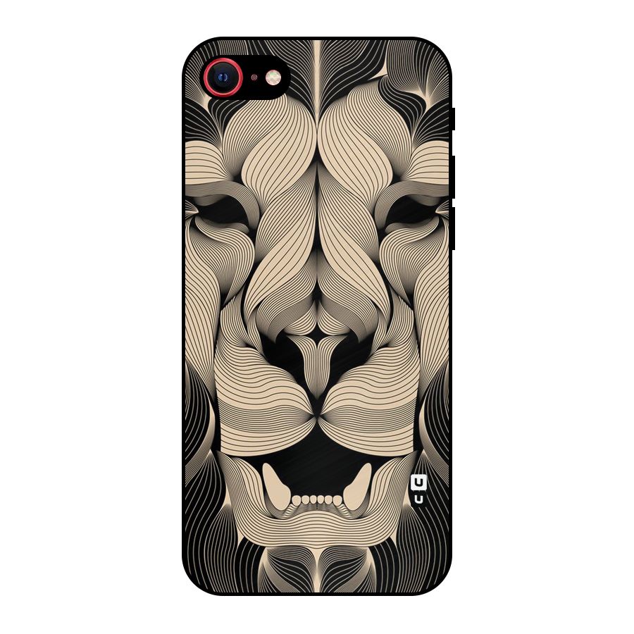 Lion Shape Design Metal Back Case for iPhone 7