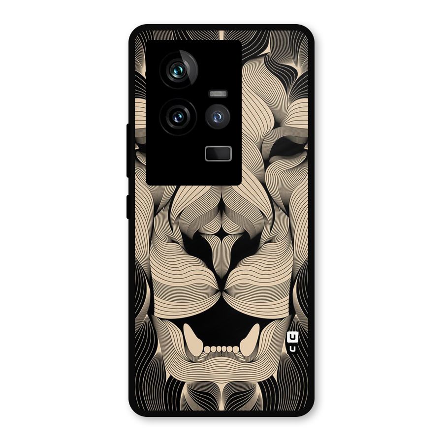 Lion Shape Design Metal Back Case for iQOO 11 5G