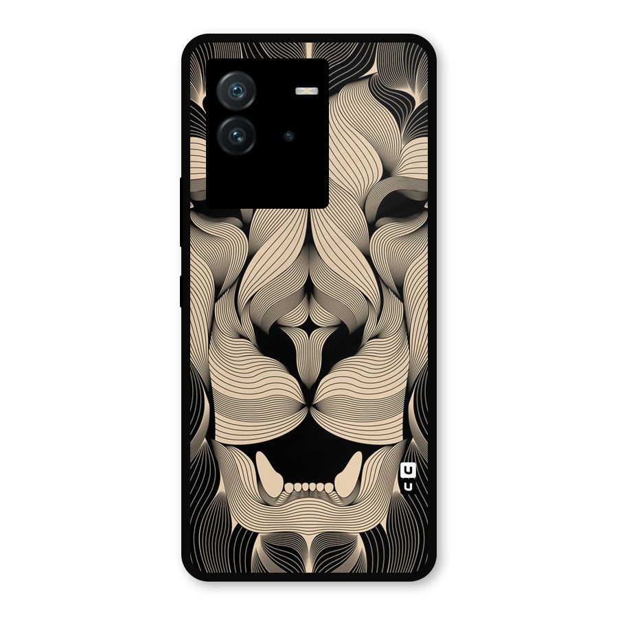 Lion Shape Design Metal Back Case for iQOO Neo 6 5G
