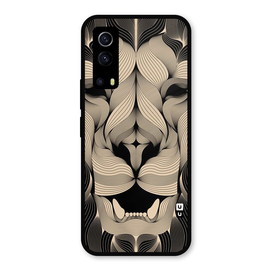 Lion Shape Design Metal Back Case for iQOO Z3
