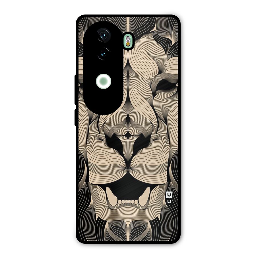 Lion Shape Design Metal Back Case for iQOO Z9s