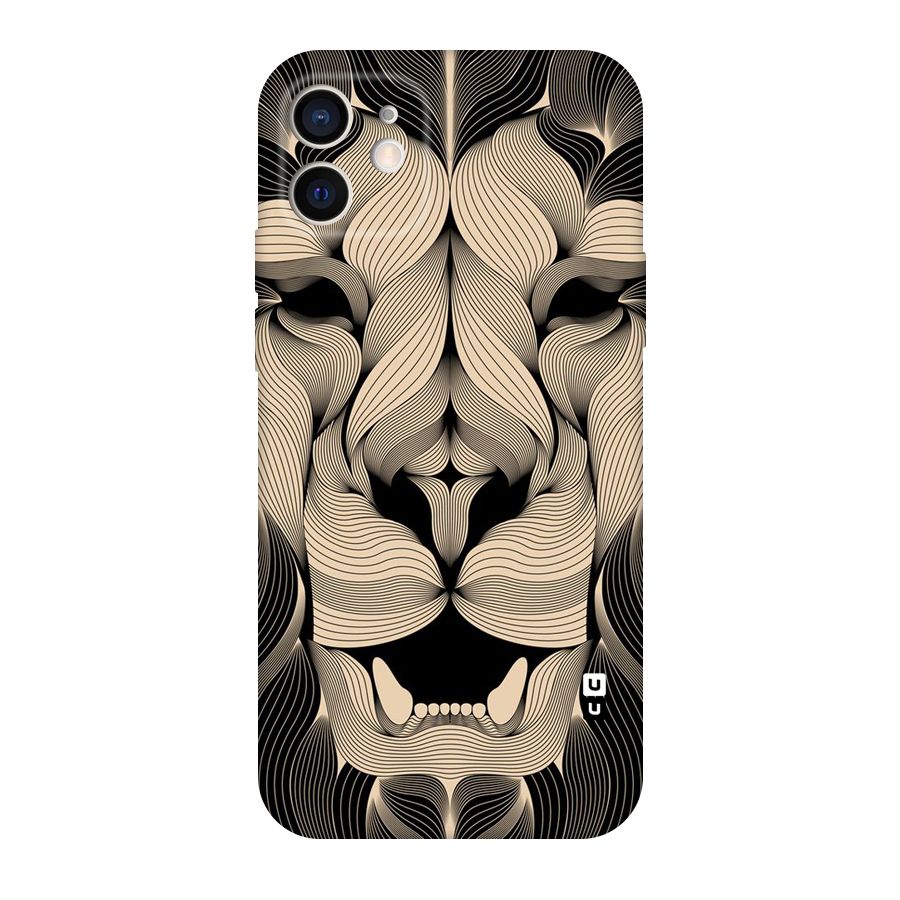 Lion Shape Design Original Polycarbonate Back Case for iPhone 12