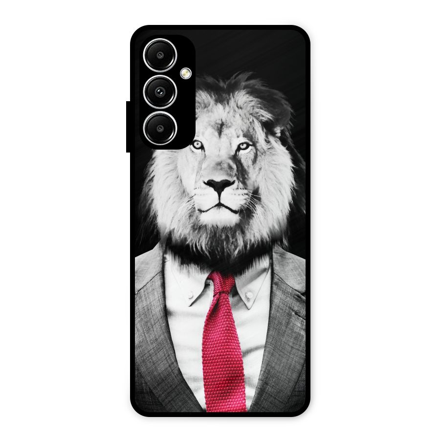 Lion with Red Tie Metal Back Case for Galaxy A05s
