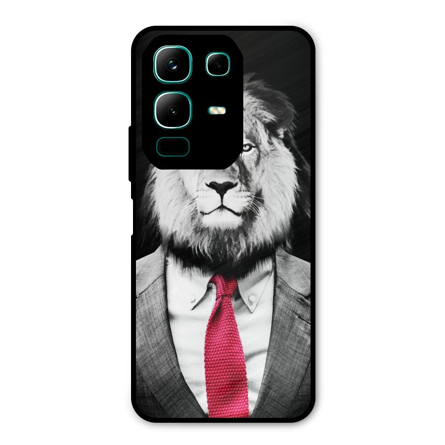 Lion with Red Tie Metal Back Case for Infinix Note 50x