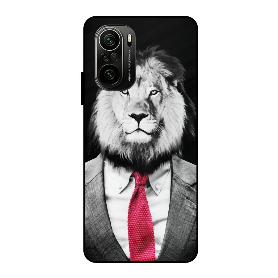 Lion with Red Tie Metal Back Case for Mi 11x
