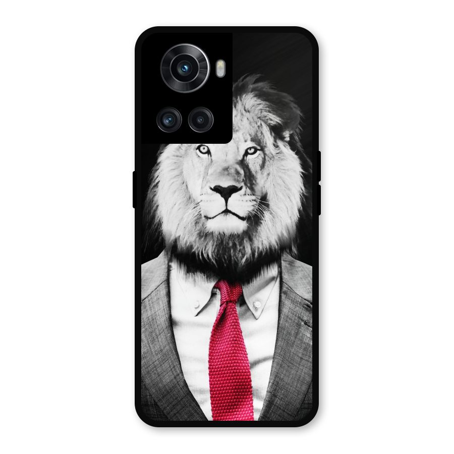 Lion with Red Tie Metal Back Case for OnePlus 10R