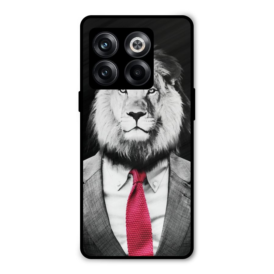Lion with Red Tie Metal Back Case for OnePlus 10T