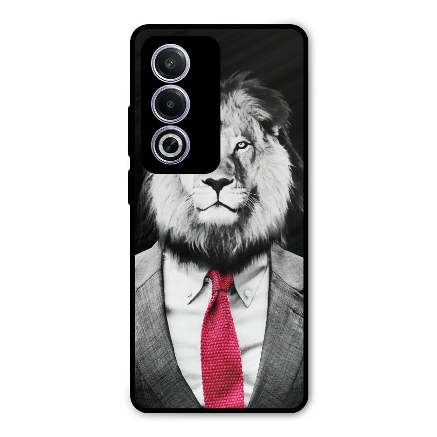 Lion with Red Tie Metal Back Case for Oppo K12x