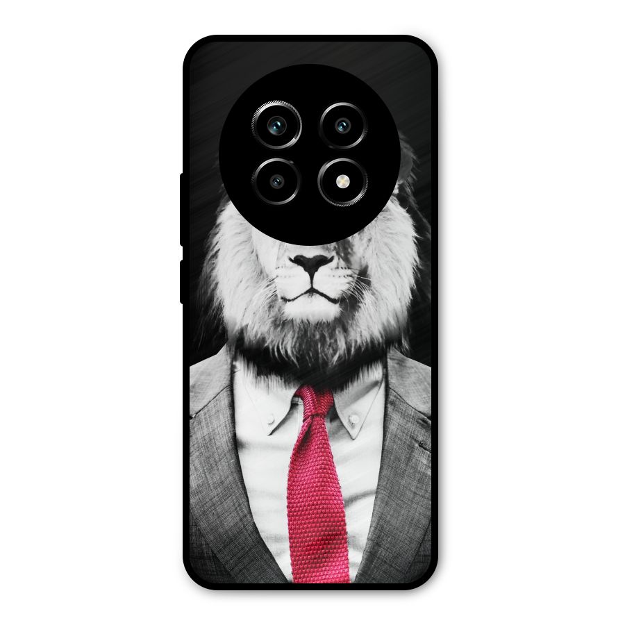 Lion with Red Tie Metal Back Case for Realme 13 Pro