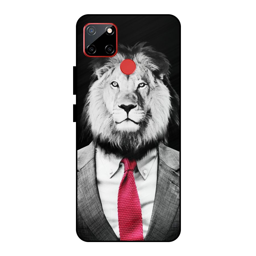 Lion with Red Tie Metal Back Case for Realme C12