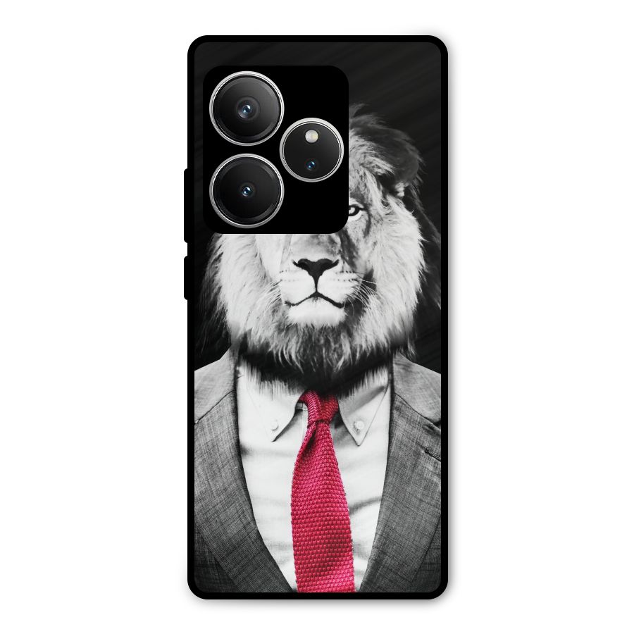 Lion with Red Tie Metal Back Case for Realme GT 6