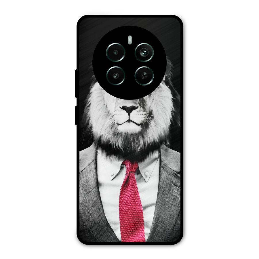Lion with Red Tie Metal Back Case for Realme Narzo 70 Pro
