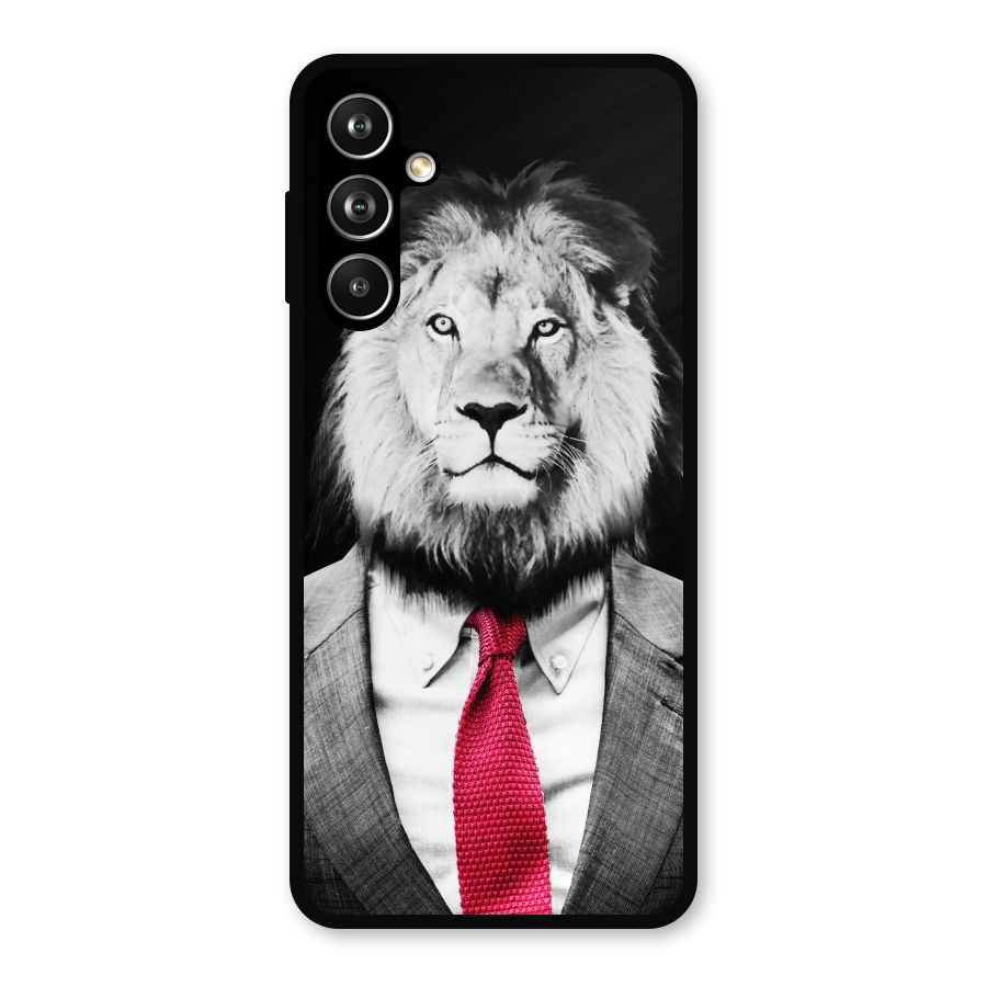 Lion with Red Tie Metal Back Case for Samsung Galaxy M54