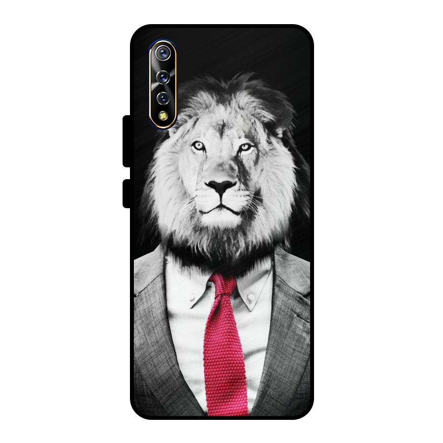 Lion with Red Tie Metal Back Case for Vivo S1