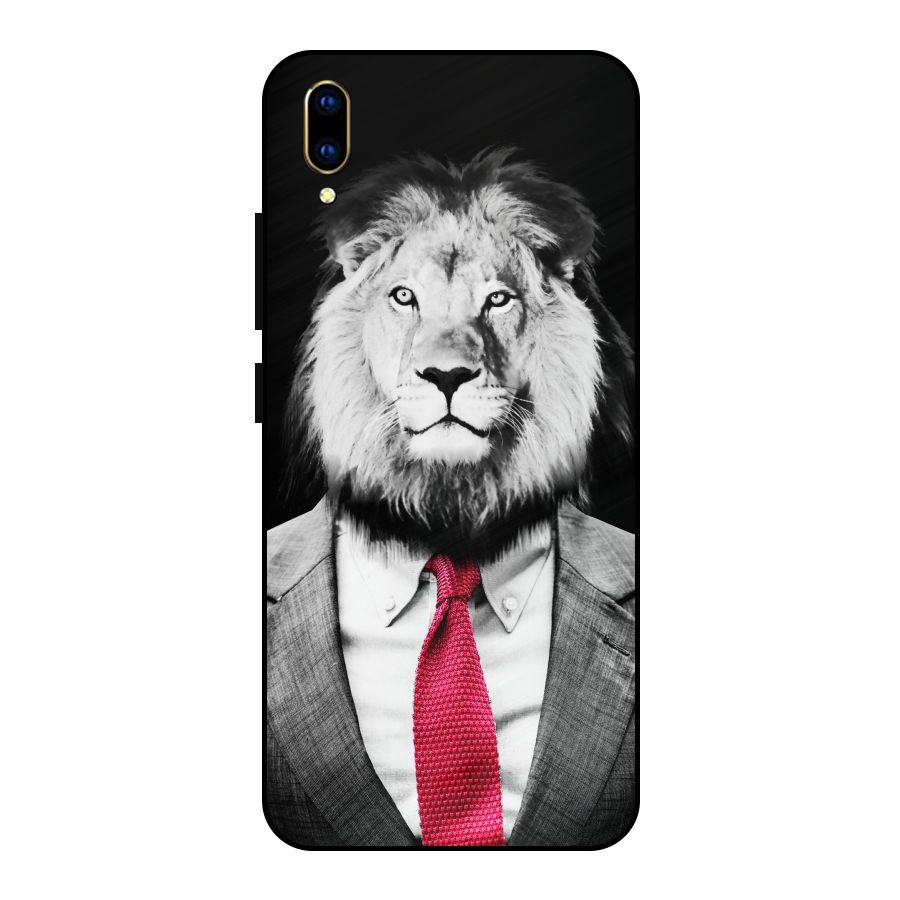 Lion with Red Tie Metal Back Case for Vivo V11 Pro