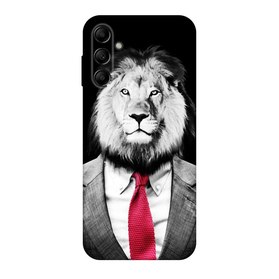 Lion with Red Tie Original Polycarbonate Back Case for Galaxy A14 5G