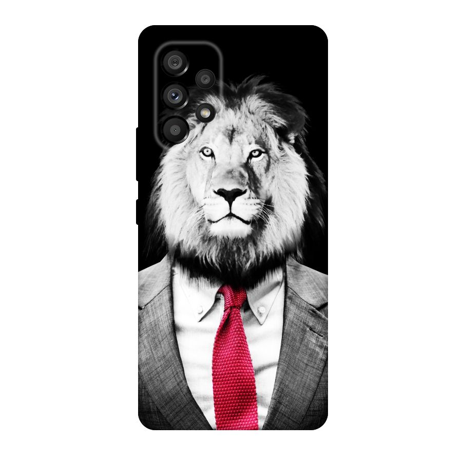 Lion with Red Tie Original Polycarbonate Back Case for Galaxy A53 5G