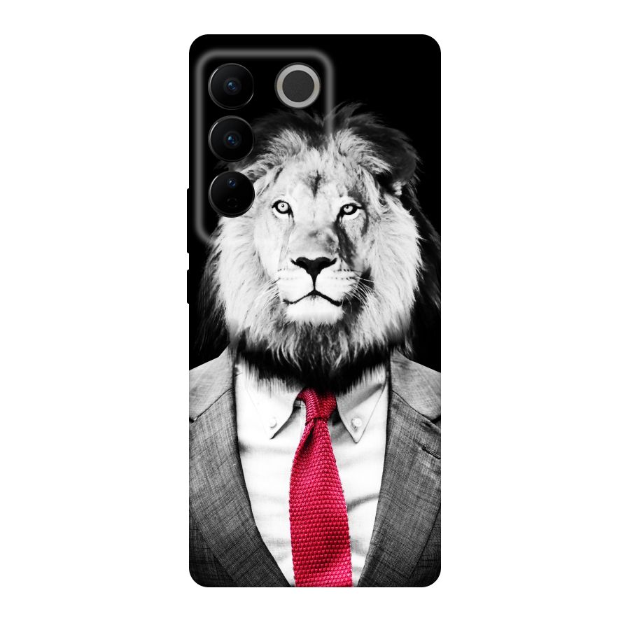 Lion with Red Tie Original Polycarbonate Back Case for Vivo V27