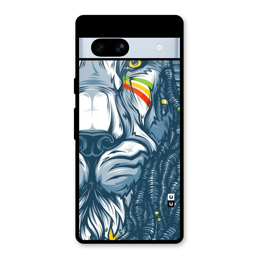 Lionic Face Glass Back Case for Google Pixel 7a