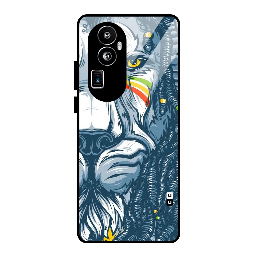 Lionic Face Glass Back Case for Oppo Reno10 Pro Plus