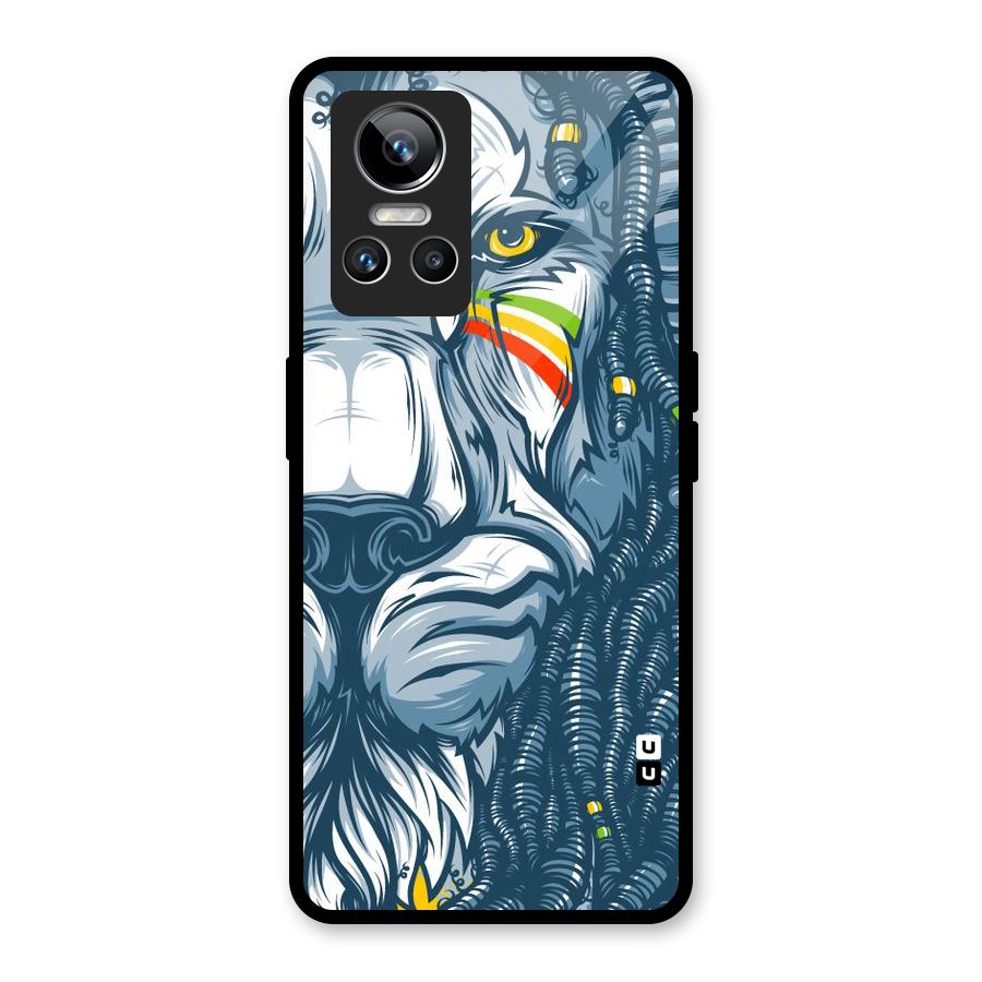 Lionic Face Glass Back Case for Realme GT Neo 3