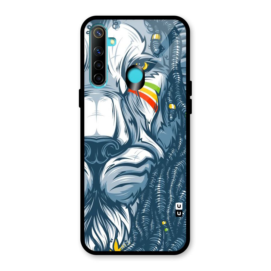 Lionic Face Glass Back Case for Realme Narzo 10