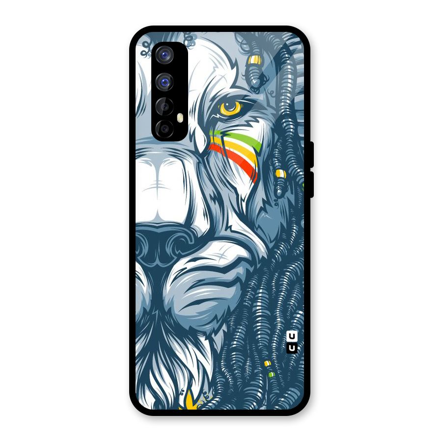Lionic Face Glass Back Case for Realme Narzo 20 Pro