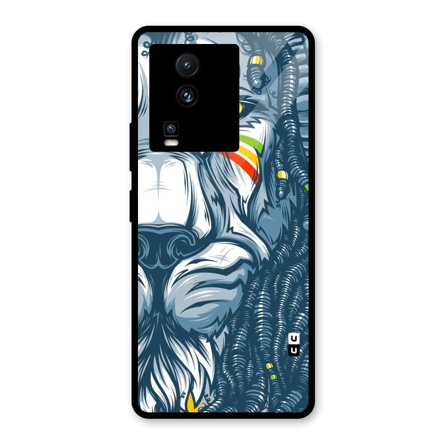 Lionic Face Glass Back Case for Vivo iQOO Neo 7