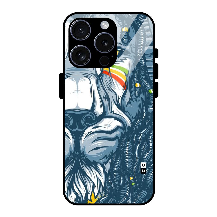 Lionic Face Glass Back Case for iPhone 15 Pro