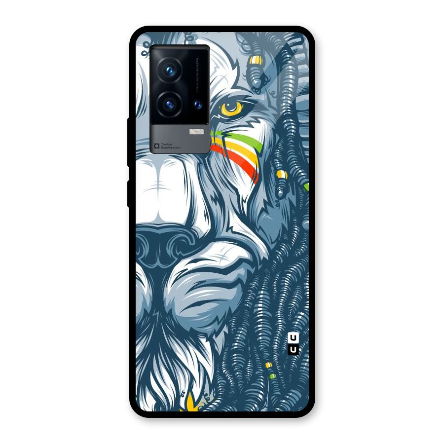 Lionic Face Glass Back Case for iQOO 9 5G