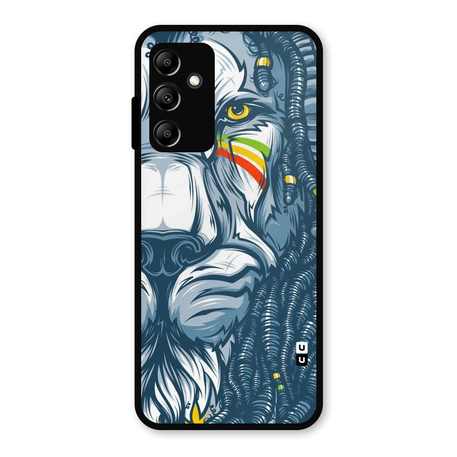 Lionic Face Metal Back Case for Galaxy A14 5G