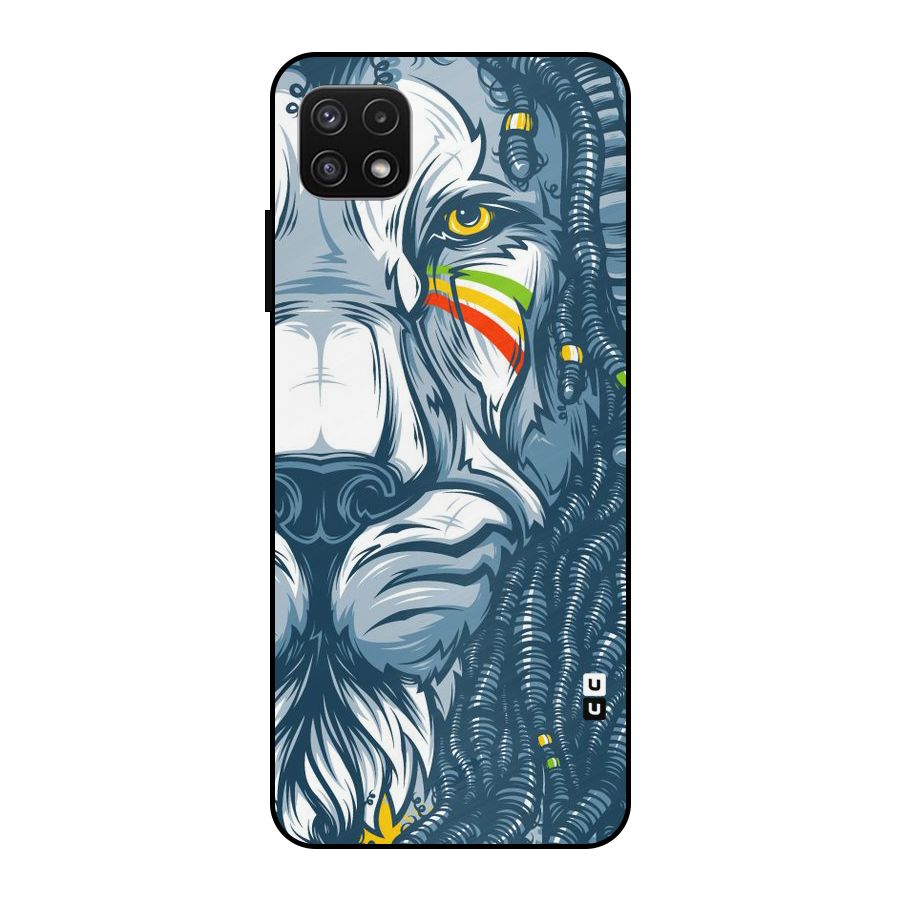 Lionic Face Metal Back Case for Galaxy A22 5G