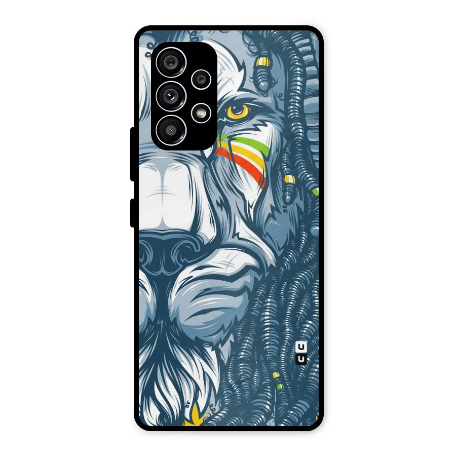 Lionic Face Metal Back Case for Galaxy A53 5G