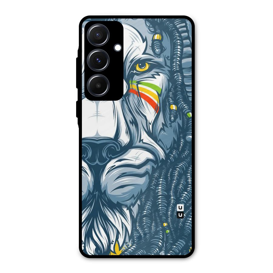 Lionic Face Metal Back Case for Galaxy A55