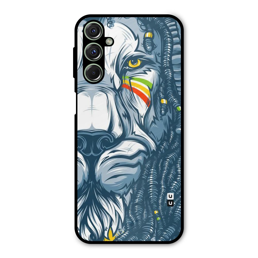 Lionic Face Metal Back Case for Galaxy F34